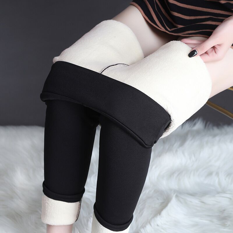Women Fleece Lined Leggings Thick Winter Warm Solid One Size Brushed Thermal  - Helia Beer Co