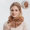 Miska Cozy Knitted Beanie 3-in-1 set by Livinglife Beauty, adaptable for various winter wear styles.