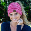 Livinglife Beauty's 'Beanity' beanie with unique ponytail opening, available in diverse hues.
